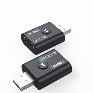 แหล่งขายและราคา2 in 1 USB บลูทูธ ตัวรับส่งสัญญาณ USB Bluetooth5.0 Adapter Audio Transmitter Bluetooth Receiver สำหรับ PC / Notebookอาจถูกใจคุณ
