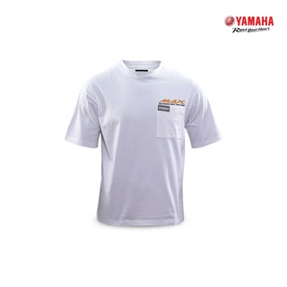 YAMAHA เสื้อยืดยามาฮ่า Oversize  สีขาว  พิมพ์ลาย MAX Nothing but the Max 3 สี