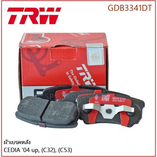 TRW ผ้าเบรคหลัง CEDIA 04 up, (C32), (C53)  GDB3341DT