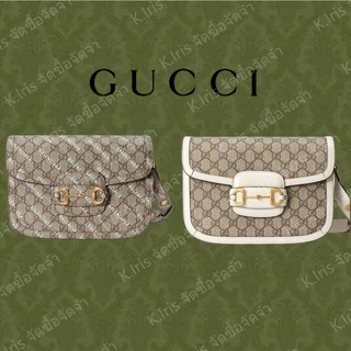 กระเป๋าถือขนาดเล็ก GUCCI Horsebit 1955 series (พร้อมสายสะพายไหล่ถอดออกได้)ของแท้ 100% / ส่งฟรีทั่วประเทศ