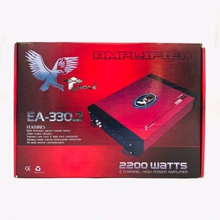 เพาเวอร์แอมป์ติดรถยนต์ดีๆ แรงๆ ราคาถูก EAGLE รุ่น EA-330.2 CLASS AB 2CH สีแดง RED FERRARI เครื่องเสียงติดรถยนต์,เพาเวอร์