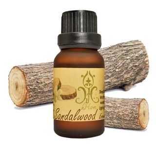 Essential Oil  น้ำมันหอมระเหย กลิ่น เปลือกไม้จันทน์ (Sandalwood) 15ml.