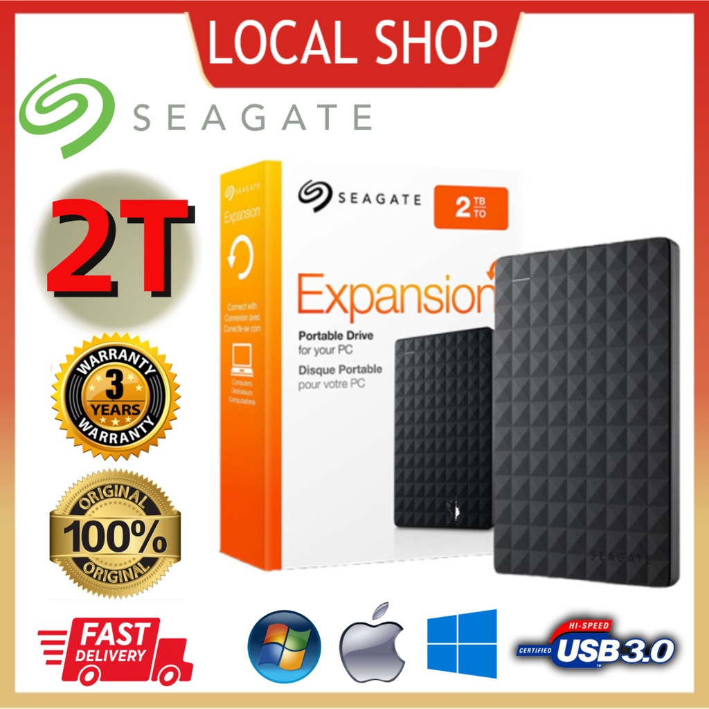 Seagate External Hard Disk 2TB 1TB HDD Mobile Hard Disk External Hard Drive