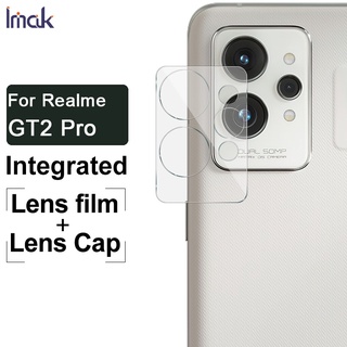 Imak Realme GT2 Pro ฟิล์มเลนส์กระจกใสในตัว + ฝาครอบเลนส์ GT 2 Pro กล้องด้านหลัง กระจกนิรภัย ป้องกันเลนส์ ฟิล์ม