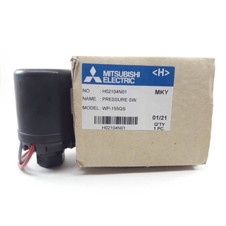 1.4-1.9-MI / H02104N01 อะไหล่ปั้มน้ำมิตซู Pressure Switch สวิชต์ควบคุมแรงดันปั๊มน้ำมิตซู Mitsubishi Electric ของแท้ 100%