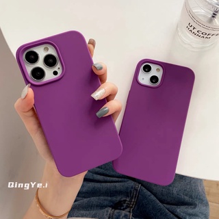 เคสกำมะหยี่ สีม่วงเข้ม สำหรับไอโฟน i6,i6s,i7,i8,SE,​6p,6sp,​7plus,8p,​X,Xs,XR,XsMax,i11,i14pro max,i12pro max,i13pro max