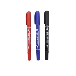 Comix MK804 Marker Pen ปากกามาคเกอร์ 2 หัว ปากกาเขียนซีดี ตัวต่อโมเดล แบบ 2 หัว (0.5mm-1mm) เครื่องเขียน นักเรียน schoo