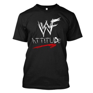 Wwf WWE Attitude New-เสื้อยืดพิมพ์ลายสำหรับผู้ชาย