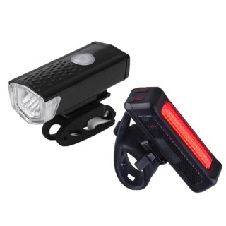 RAYPAL ไฟติดหน้าจักรยาน300Lumens+รุ่น RPL-2255+ไฟท้ายจักรยาน COMET RPL-2261(Red)