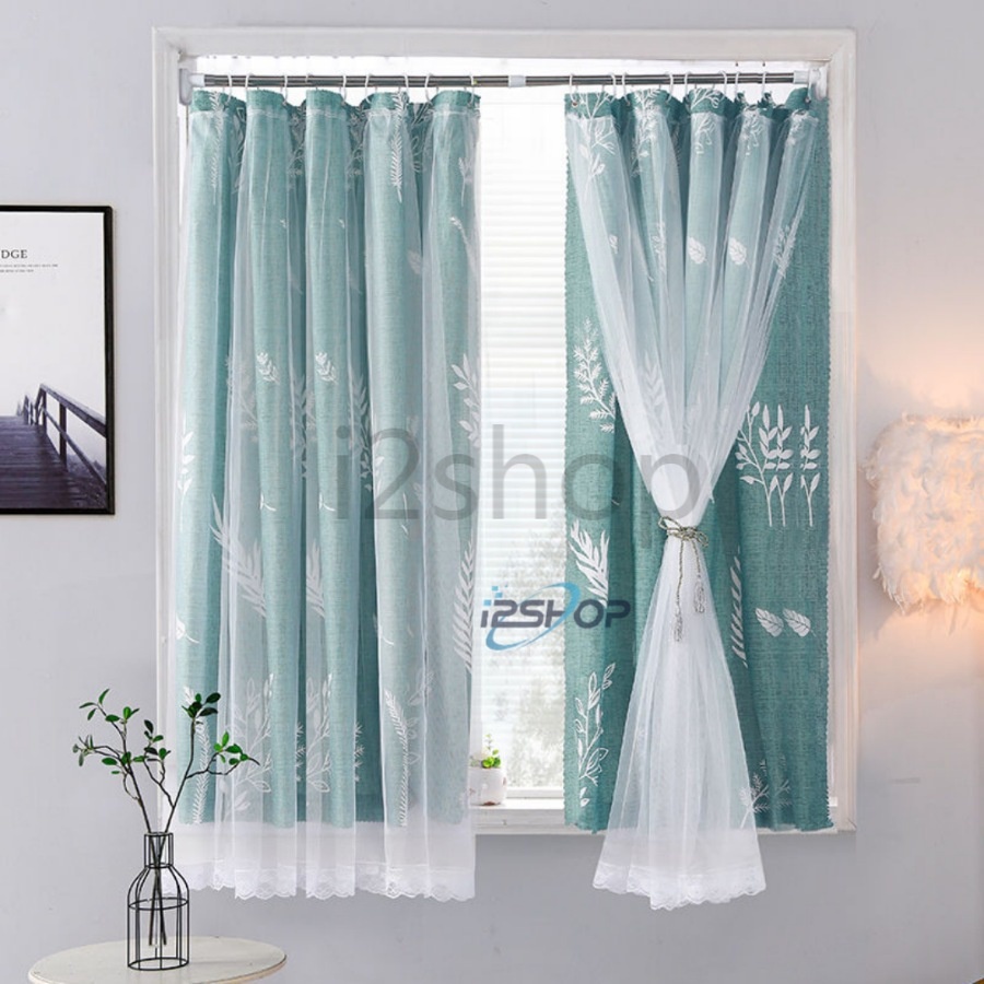 แนะนำ ผ้าม่าน ผ้าม่านหน้าต่าง 2 ชั้น ผ้าม่านโปร่งแสง บังแดด (แถมตะขอตัวC + เชือก) พร้อมส่ง ราคาพิเศษ มีเก็บเงินปลายทาง