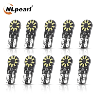 Nlpearl 10 X T10 W5W Bulb 12V 6000 K 3014 18 Smd T10 W5 W ไฟ Led Canbus สําหรับติดป้ายทะเบียนรถยนต์