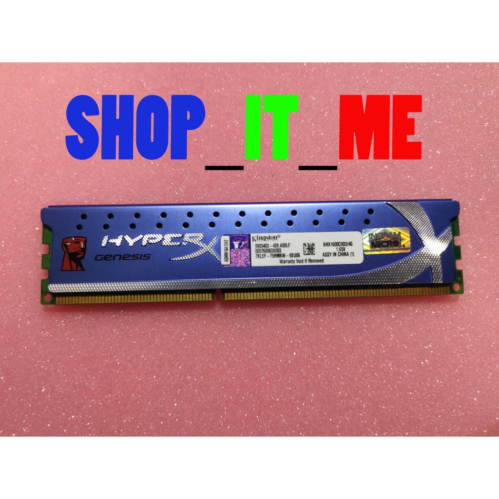 DDR3(1600) 4GB Kingston- (Hyper-X/HX316C10F)