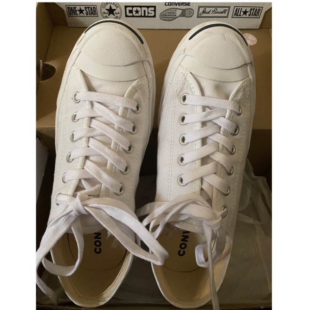 Converse Jack Purcell สีขาว มือสอง สภาพ 95%