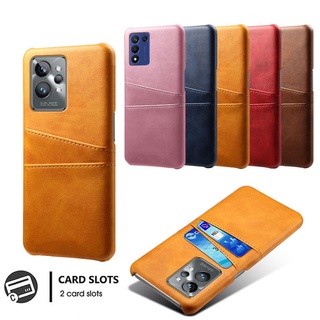 เคสหนัง PU ฝาพับ พร้อมช่องใส่บัตร หรูหรา สําหรับ Realme GT2 Pro GT Neo2 GT Master Explorer