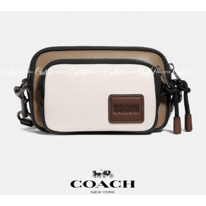 Coach Pacer Convertible Double Pouch In Colorblock Signature Canvas With Coach Patch พร้อมส่งที่ไทย