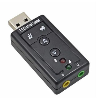 USB Sound Card External Audio Adapter with Mic 7.1