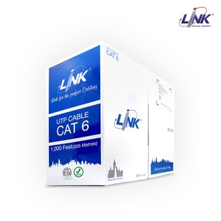 LINK สายแลน CAT6 UTP Ultra (600 MHz) w/Cross Filler 23 AWG, LSZH, UL - US-9116LSZH