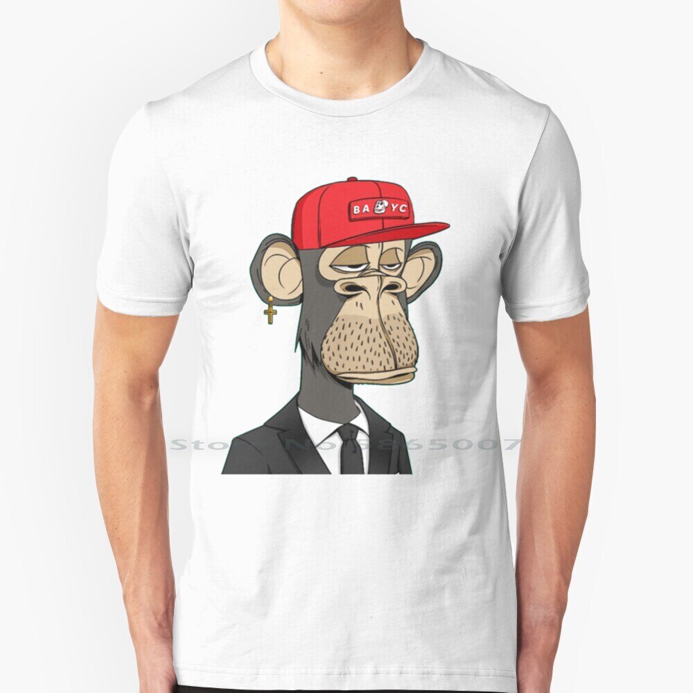 Bored Ape Yacht Club 4177 เสื้อยืดผ้าฝ้าย 100% Bored Ape Yacht Club 4177 Banana Boredapeyachtclub Et