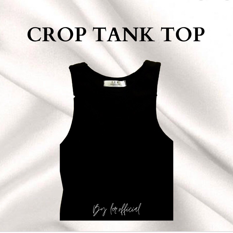 Crop tank tops Black