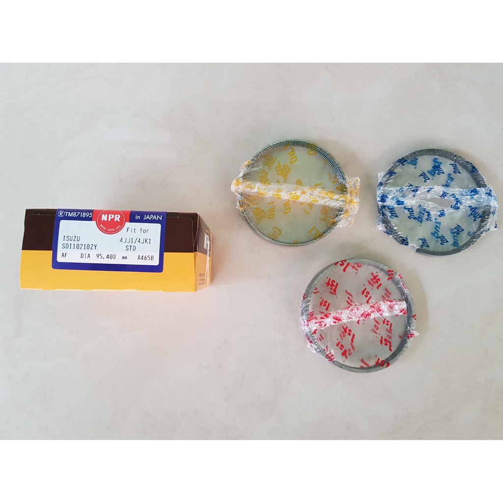 แหวนลูกสูบ ISUZU D-MAX COM ,4JJ1,4JK1 ปี2006-2011 ไซส์ STD NPR แท้ๆ (1ชุดมี4สูบ) ชุดละ1,500บาท