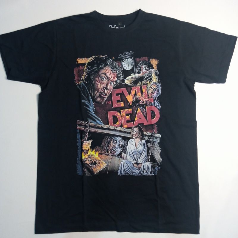 เสื้อยืดฟิล์ม Unisex Evil Dead/เสื้อยืดภาพยนตร์สยองขวัญย้อนยุค The Evil Dead