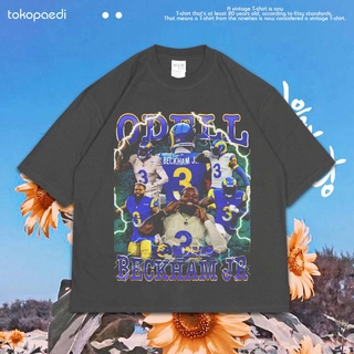 เสื้อยืดผ้าฝ้ายพิมพ์ลายขายดี เสื้อยืด พิมพ์ลาย Odell BECKHAM JR OVERSIZE | เสื้อยืด ขนาดใหญ่ | Odell BECKHAM เสื้อโอเวอร