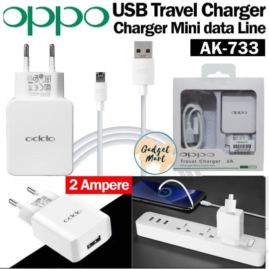 เครื่องชาร์จ Oppo AK-733 Original 99 เครื่องชาร์จชาร์จเร็ว Oppo F9 F7 F5 F1s F1plus f3plus A7 A83 A3