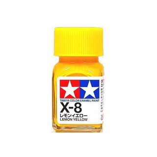 สีสูตรอีนาเมล TAMIYA X-8 Lemon Yellow (10 ml)