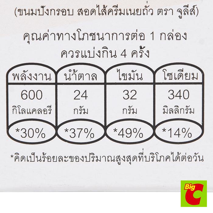จูลี่ส์ ขนมปัง สอดไส้เนยถั่ว 120 กรัม - รูปที่ 2