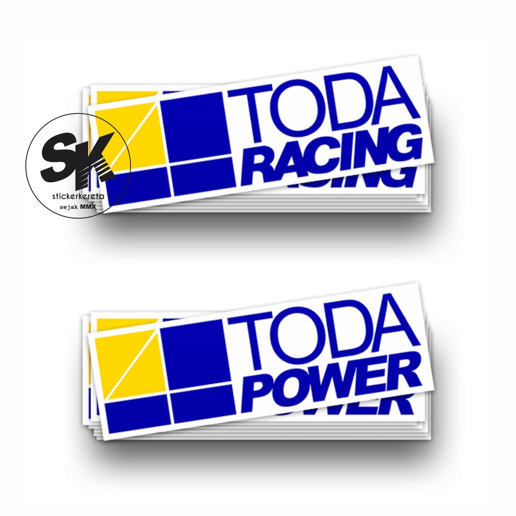 สติ๊กเกอร์รถตัด โลโก้ไวนิล TODA POWER & TODA RACING