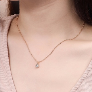 สร้อยคอเพชร Diamond Rhinestone Decor Necklace