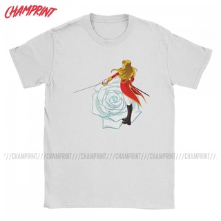 ใหม่ เสื้อยืดคอกลม แขนสั้น ผ้าฝ้าย 100% พิมพ์ลาย Oscar The Rose Of Versailles สําหรับผู้ชาย และผู้หญิงS-5XL