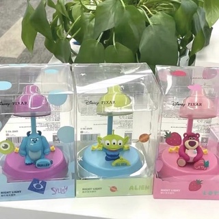 โคมไฟ Disney x Miniso 💡Lotso 💗Green man💚 Sullivan 💙 ดิสนีย์ Toy Story Monster Inc โคมไฟ USB