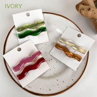 Ivory กิ๊บปากเป็ด หน้าม้า เรซิ่น เครื่องประดับผม ผมเสีย ปิ่นปักผมผู้หญิง