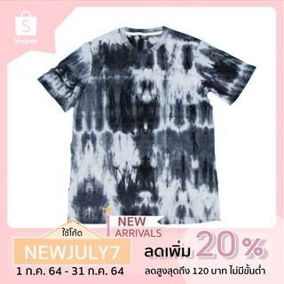 เสื้อมัดย้อมสีดำทรงOVERSIZE