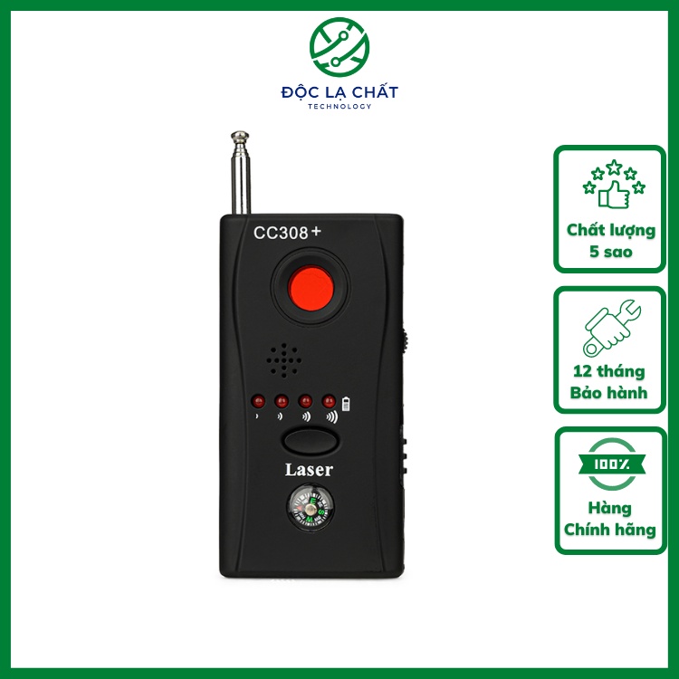 เครื่องตรวจจับกล้องสําหรับฟังและบันทึก.CC308+ ความแม่นยําสูง