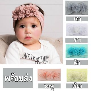 ที่คาดผมเด็กลายดอกไม้ 3-48เดือน น่ารัก 5 สี dalyshop ที่คาดผมแฟชั่น เครื่องประดับผมเด็ก หมวกทารก ที่คาดผมเกาหลี