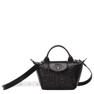 Longchamp mini top handle bag le pliage cuir