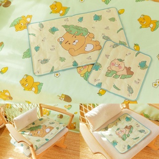 ( พร้อมส่ง ) Kakaofriends Greenery Cooling Mat Ryan &amp; Sitting Cushion Choonsik เสื่อเจลเย็นไรอัน มี 2 ขนาด