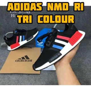 รองเท้าADIDAS NMD R1 TRI COLOUR รองเท้าผ้าใบผู้ชาย รองเท้าผ้าใบผู้หญิง