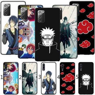 Samsung Galaxy A9 A8 A7 A6 A8+ A6+ Plus 2018 Quantum 2 M20 M30 Phone Soft TPU Case MN8 Akatsuki Logo Naruto Leading Slim Casing