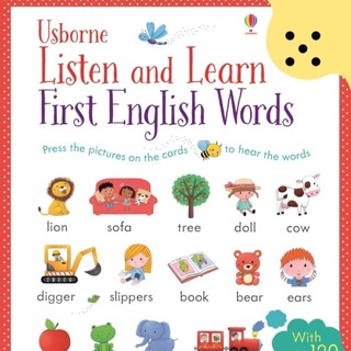 หนังสือเสียง และภาพ สอนคำศัพท์ ชุด Usborne Listen&amp;Learn First English Words