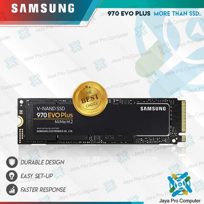 Samsung SSD 970 Evo Plus M2 PCie Gen 3 Nvme 500GB - M.2 2280 500GB