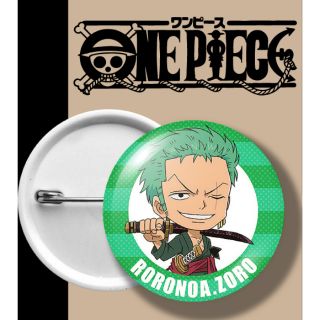 ONEPIECE BADGE เข็มกลัด วันพีช โซโล เขียว ZORO GREEN