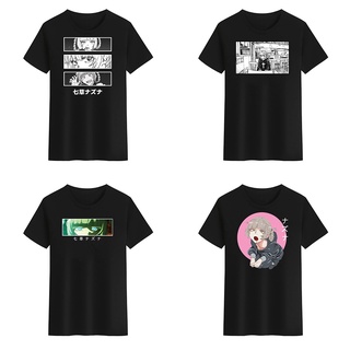 เสื้อยืดคอกลม พิมพ์ลาย Nazuna Nanakusa Call of the Night Yofukashi no Uta สีดํา สีขาว สําหรับผู้ชาย และผู้หญิงS-5XL