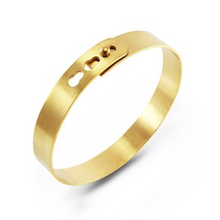 555jewelry กำไล สแตนเลสสตีล ดีไซน์สวย (สี ทอง) #1663