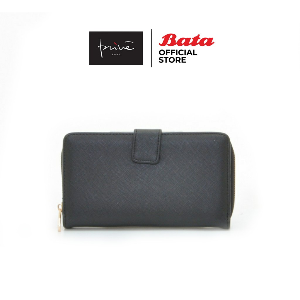 Bata กระเป๋าสตางค์ใบยาว ยี่ห้อ Prive รุ่น Hani สีดำ 9016246