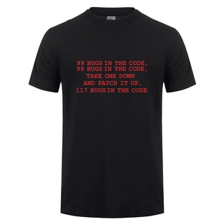 เสื้อยืดแขนสั้น พิมพ์ลาย Bugs In The Code 99 Bugs แฟชั่นฤดูร้อน สําหรับผู้ชายS-5XL