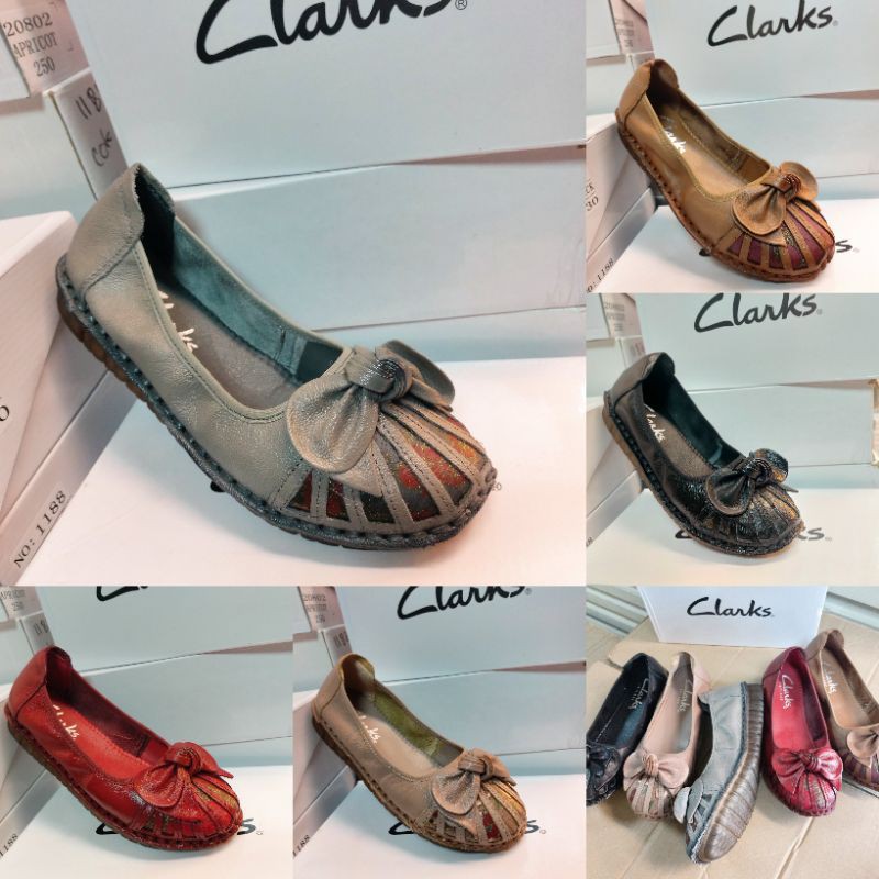 Clarks radial new Ribbon/clarks Womens Shoes/claks Flats