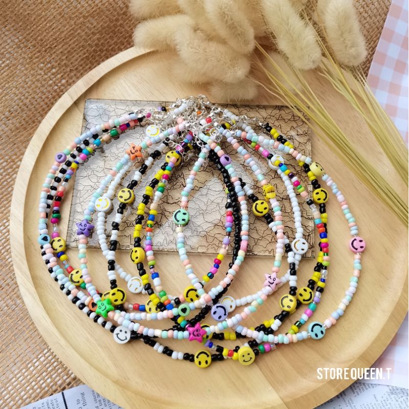สร้อยคอแฟชั่น​ สร้อยคอไปเที่ยว​ สร้อยคอ​ไปทะเล สี​สด​สัน​ใส​ [พร้อมส่ง]​
